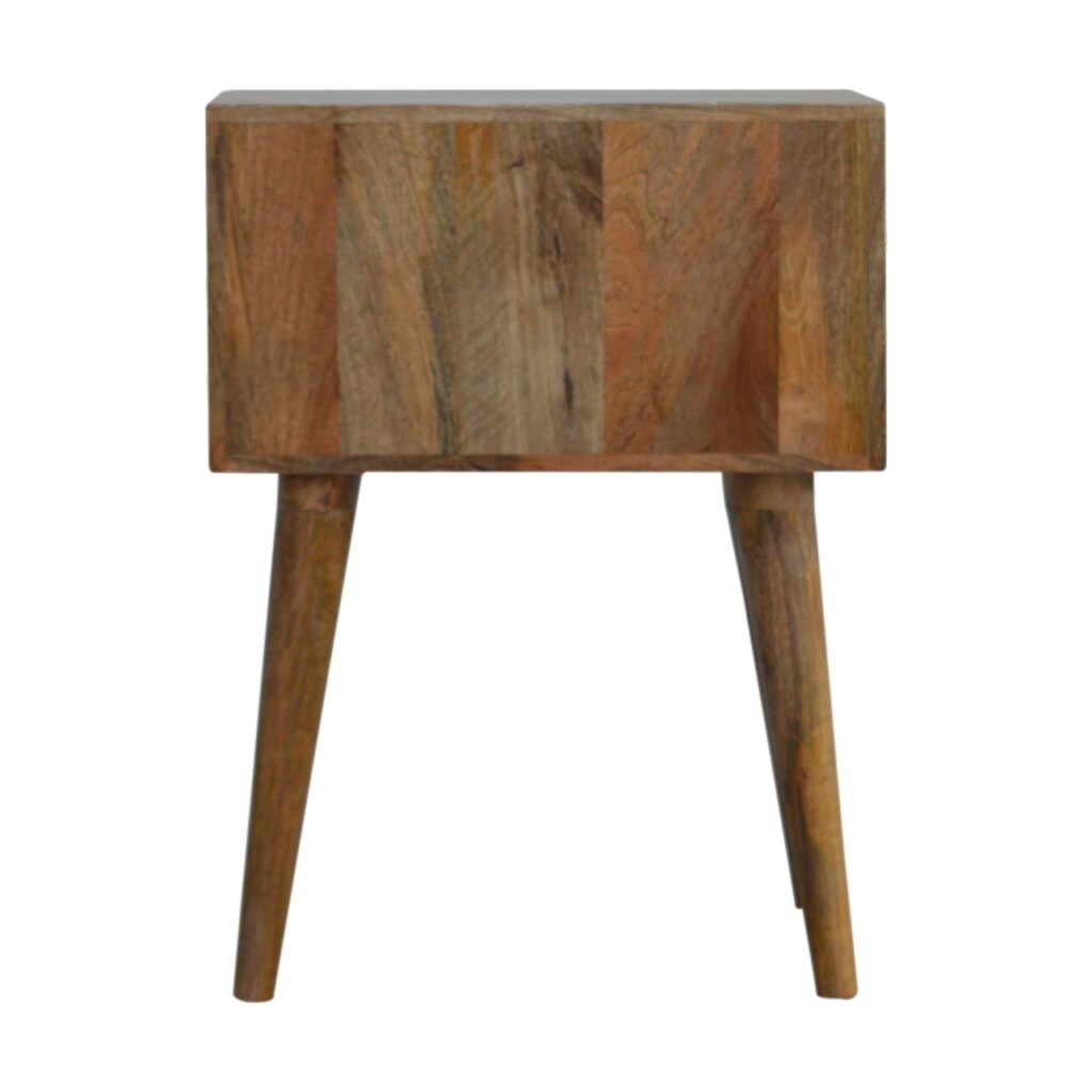 Diamond Carve 2 Drawer Bedside - Image 9