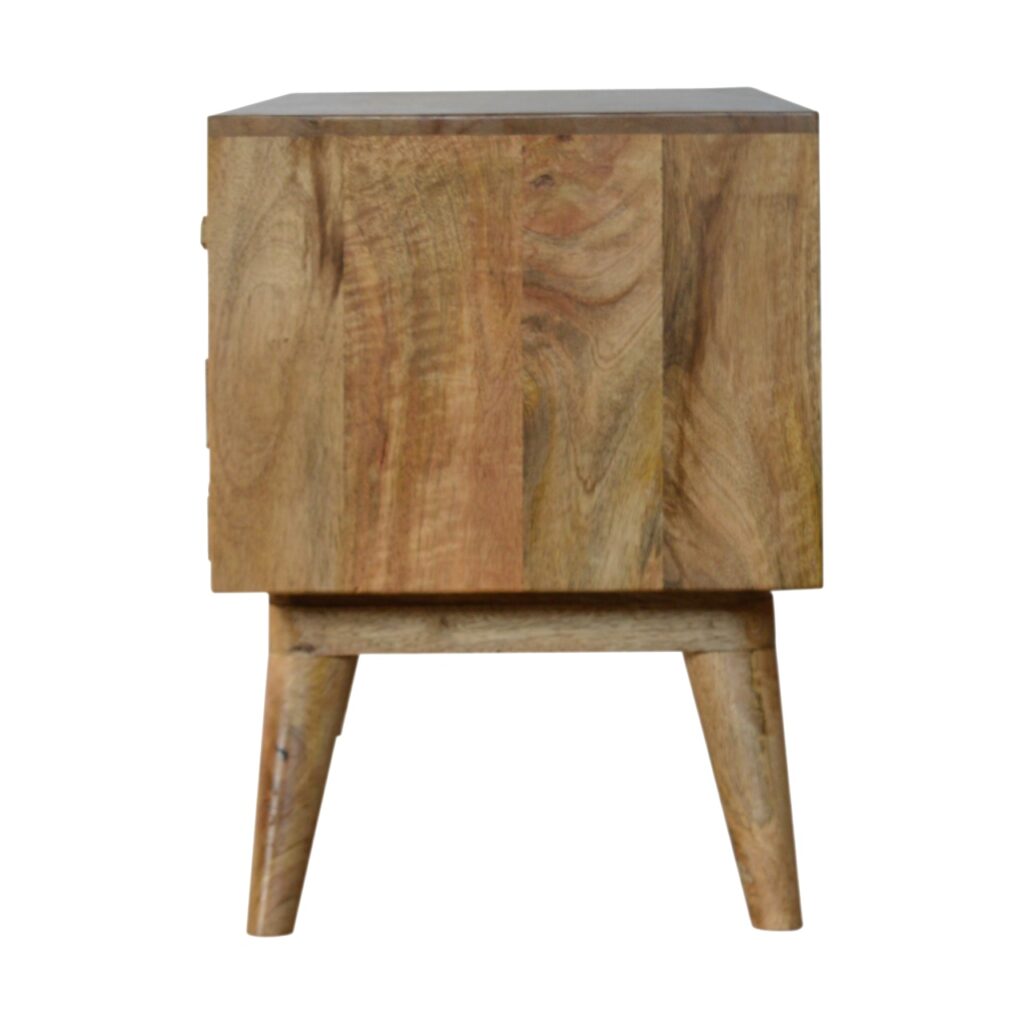 Diamond Carved Oak-ish Media Unit - Image 8