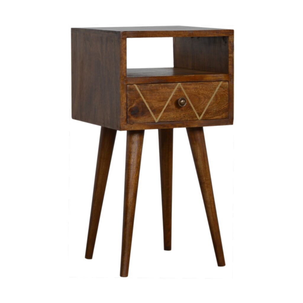 Mini Geo Brass Bedside - Image 3