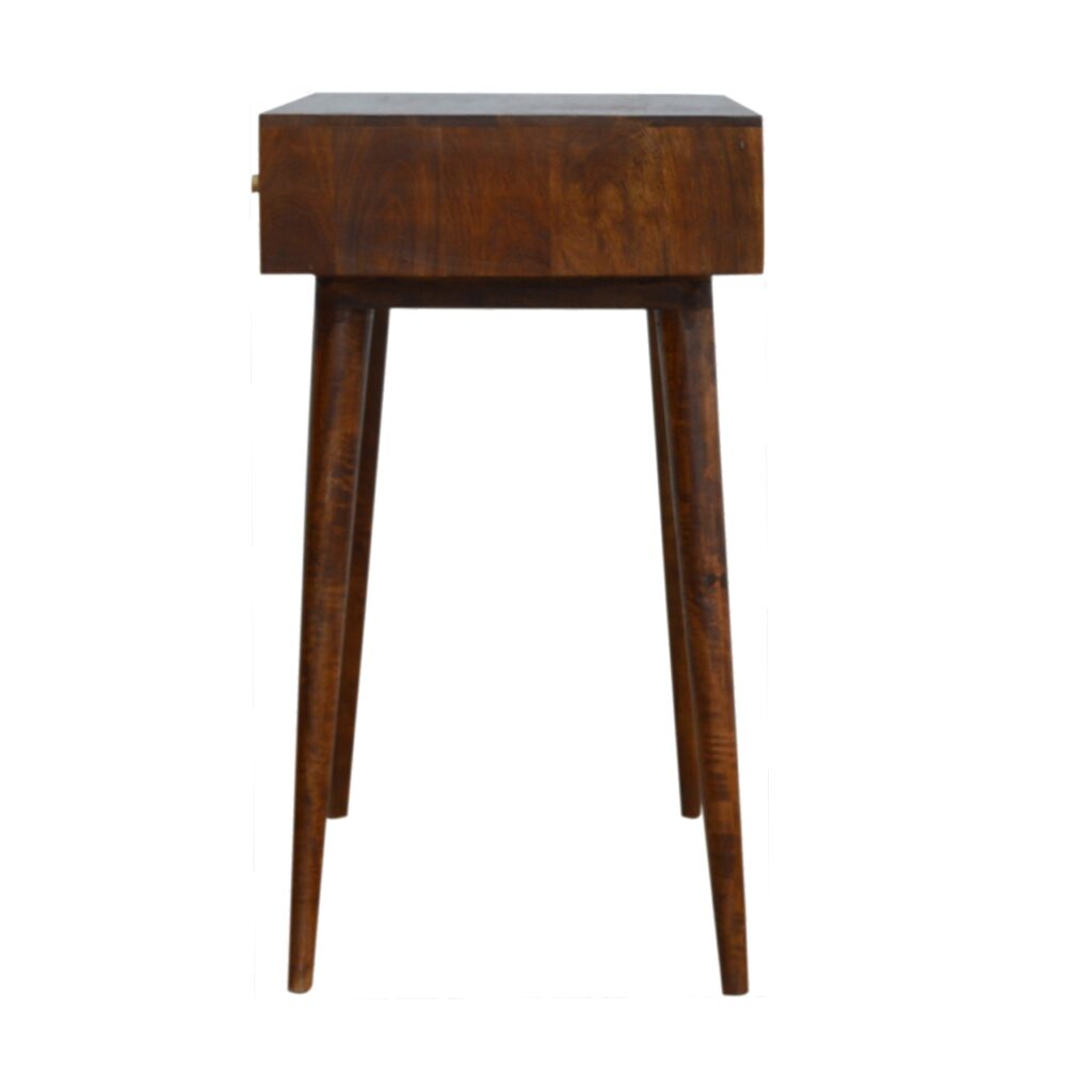 Chestnut Cube Carved Writing Desk - Image 8