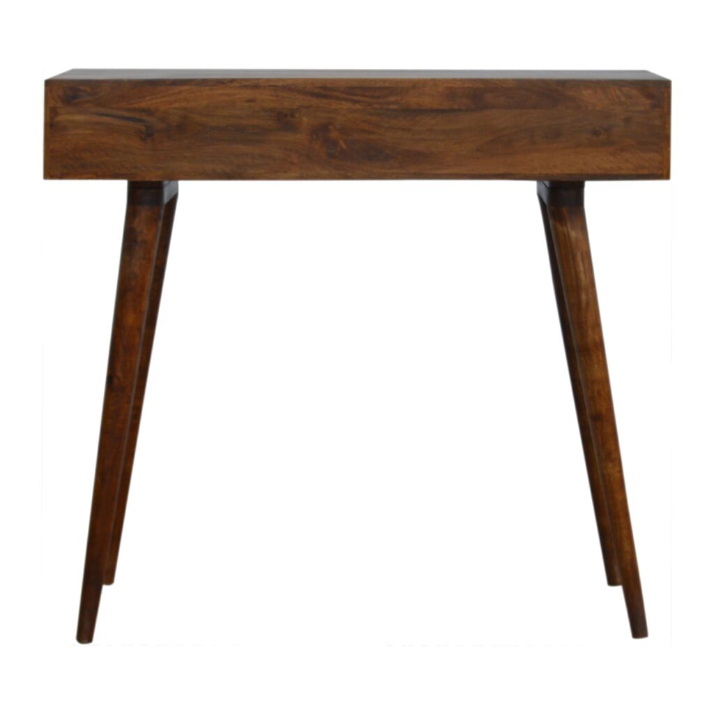 Chestnut Cube Carved Writing Desk - Image 9