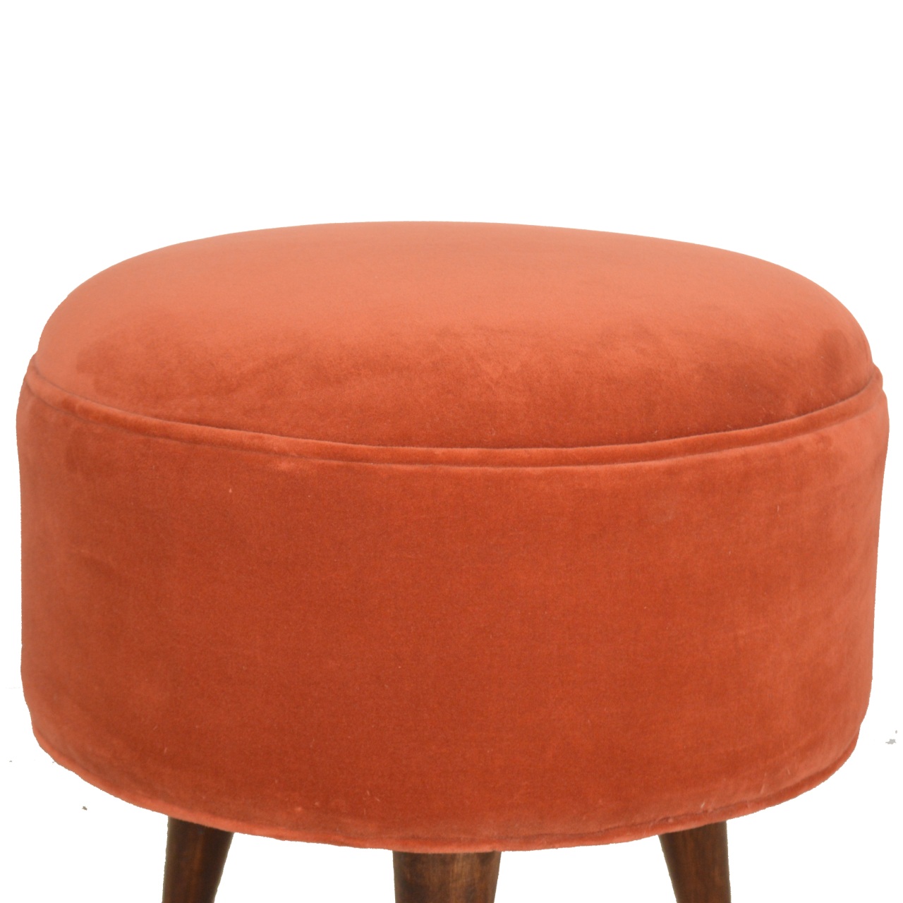 Brick Velvet Nordic Style Footstool - Image 3