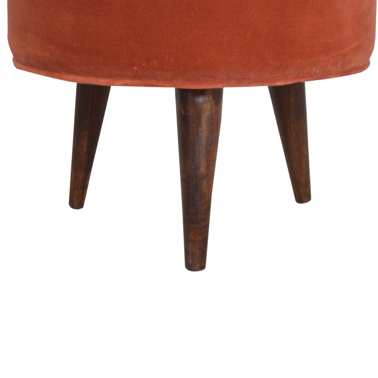 Brick Velvet Nordic Style Footstool - Image 2