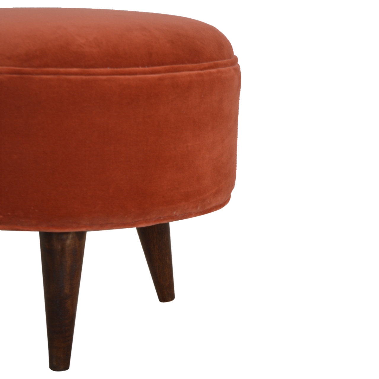 Brick Velvet Nordic Style Footstool - Image 5