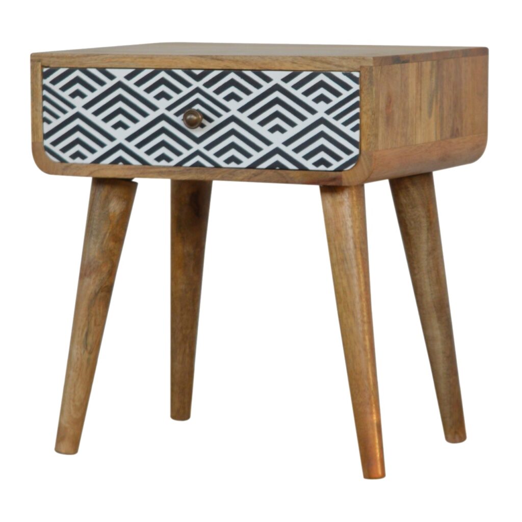 Monochrome Print Bedside - Image 2
