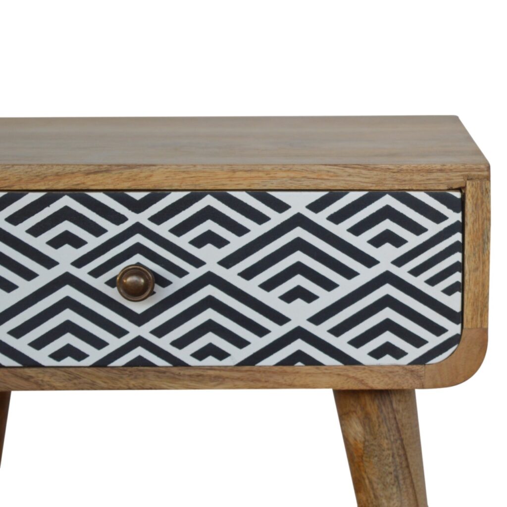 Monochrome Print Bedside - Image 6