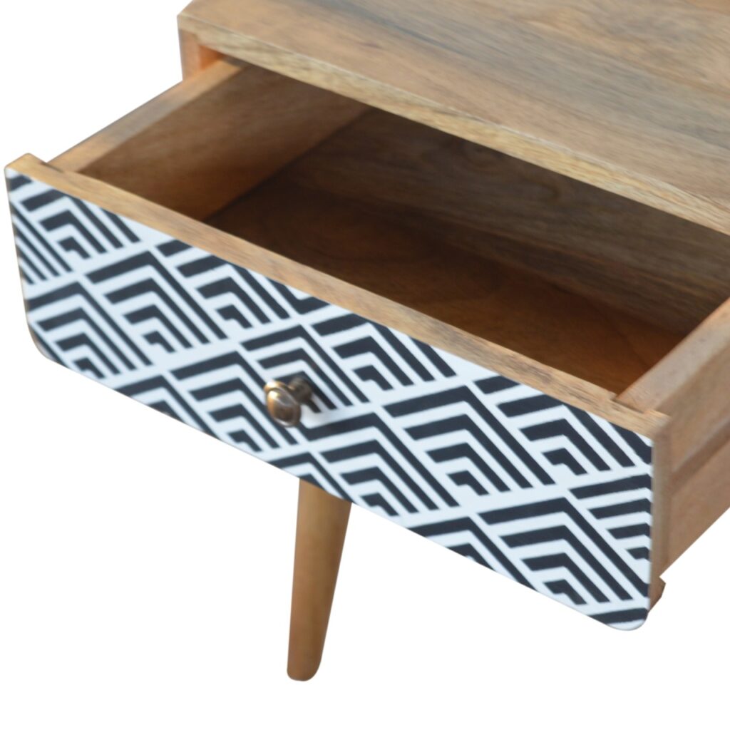 Monochrome Print Bedside - Image 4