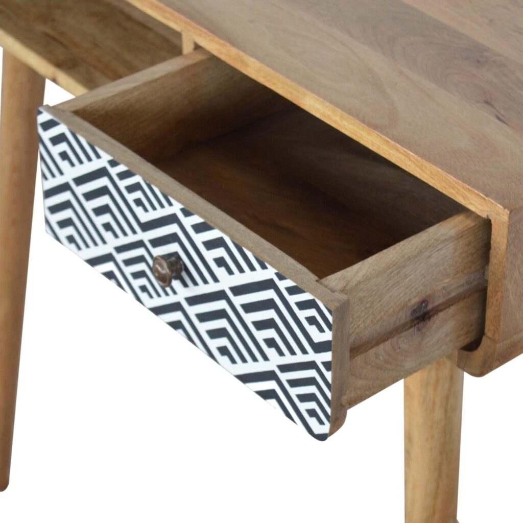 Monochrome Print Writing Desk - Image 6
