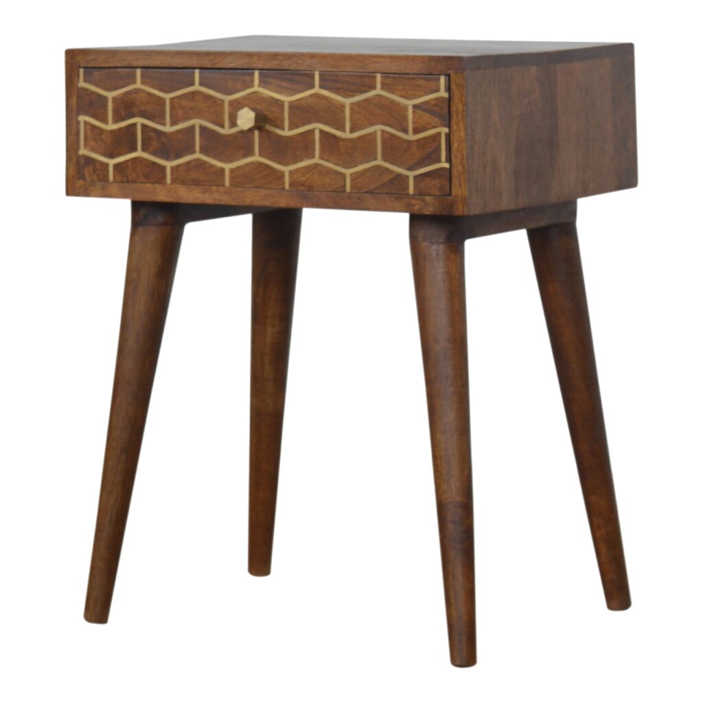 Gold Art Pattern Bedside - Image 2