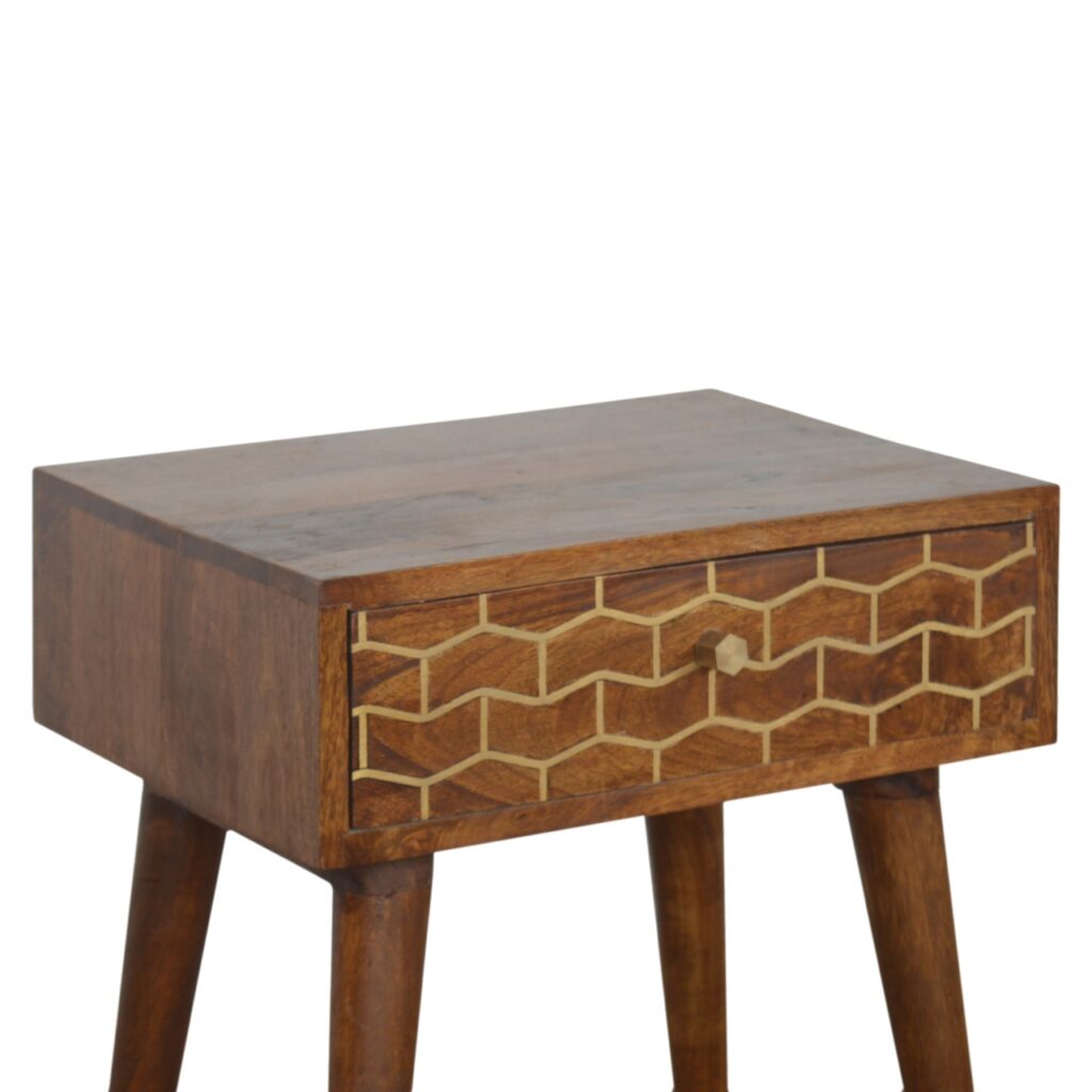 Gold Art Pattern Bedside - Image 3