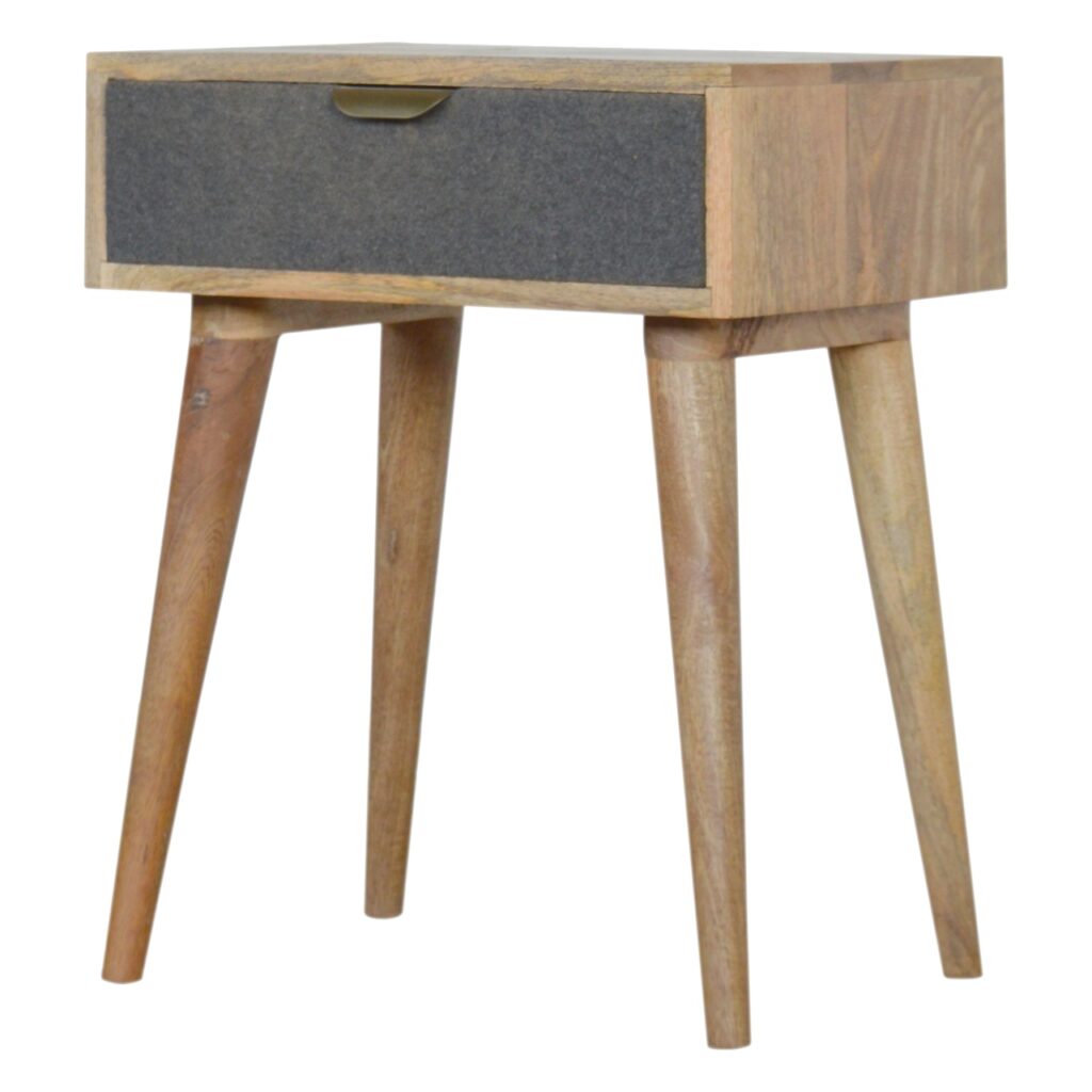 Grey Tweed Bedside - Image 2