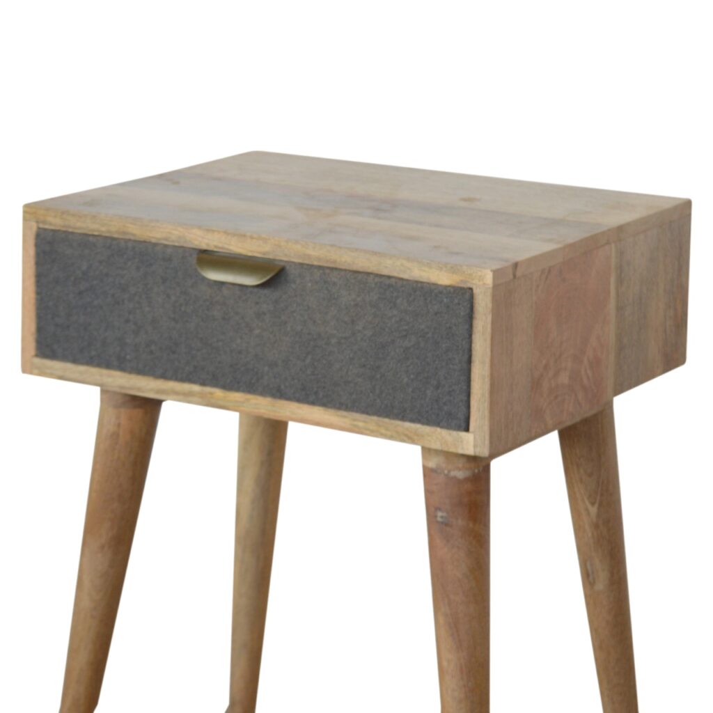 Grey Tweed Bedside - Image 3