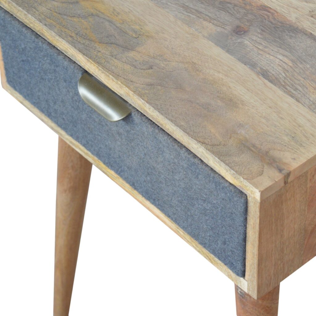 Grey Tweed Bedside - Image 5