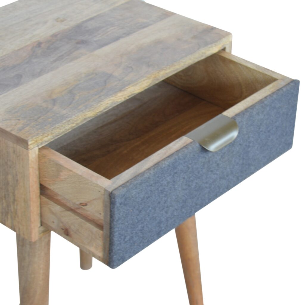 Grey Tweed Bedside - Image 6