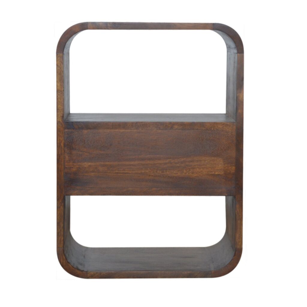 Chestnut Curved Edge Bedside - Image 9
