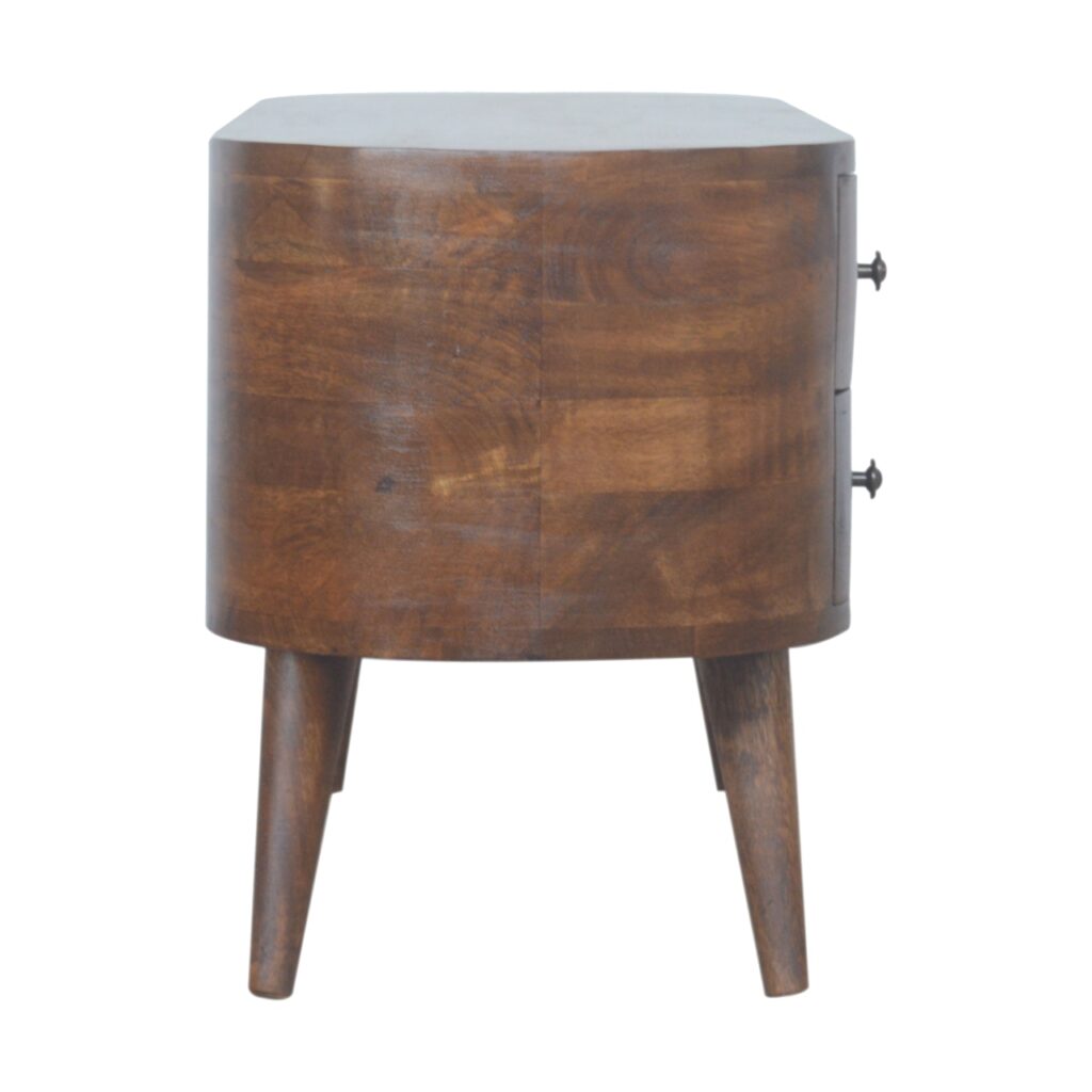 Chestnut Rounded Entertainment Unit - Image 8