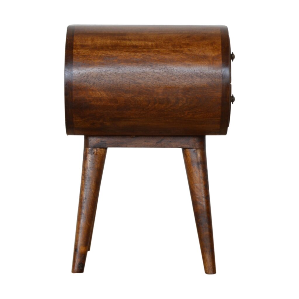 Chestnut Circular Bedside - Image 7