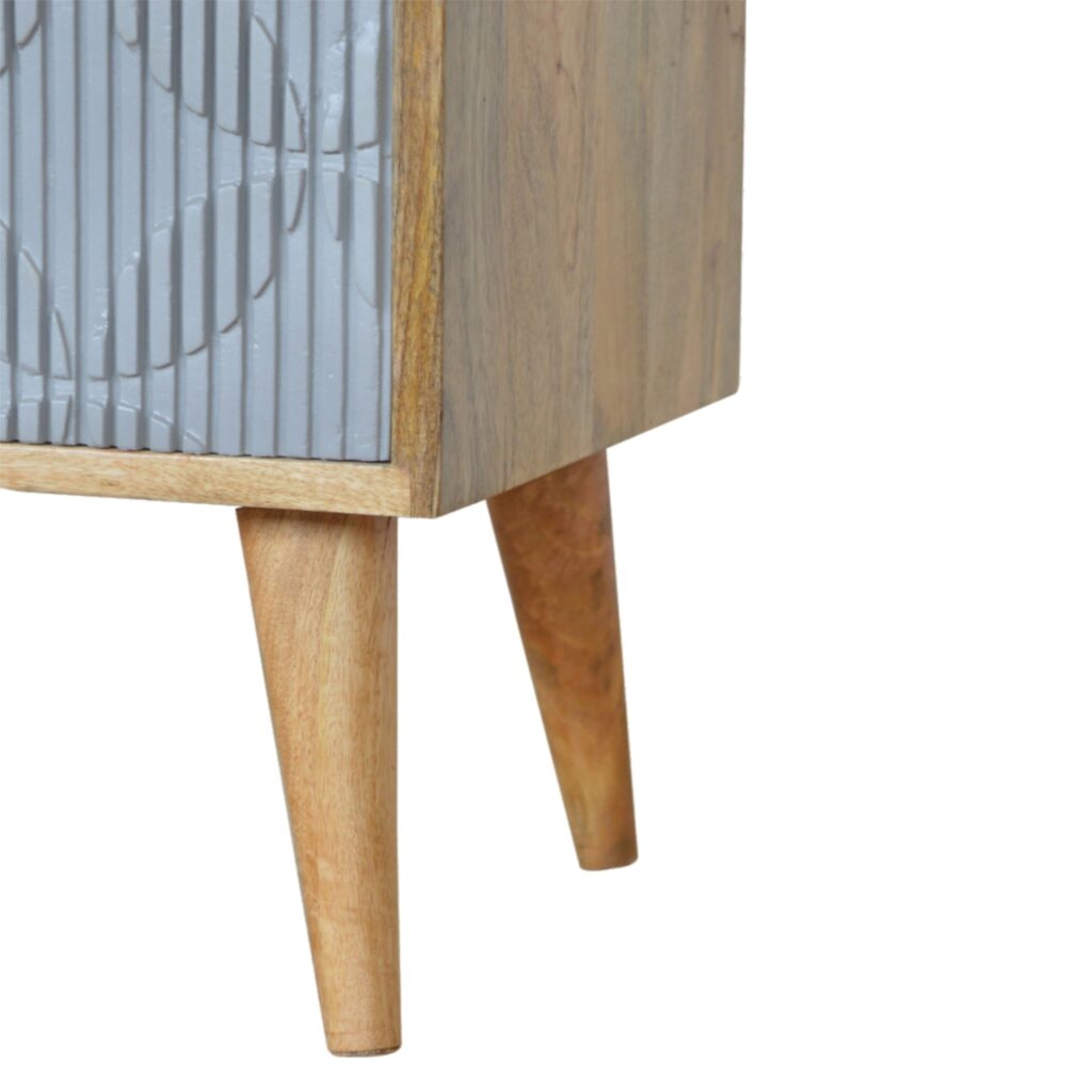Geometric Carved Bedside - Image 6