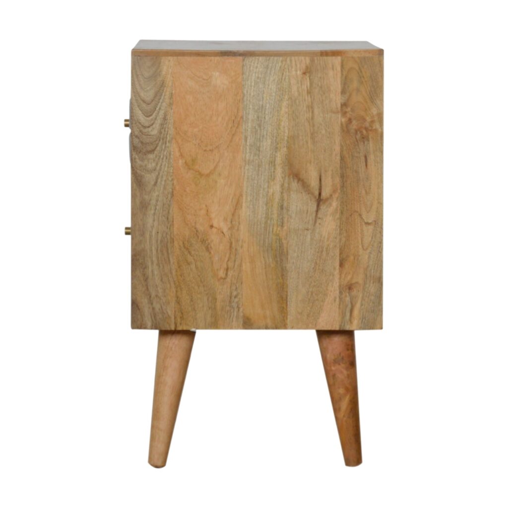 Geometric Carved Bedside - Image 8