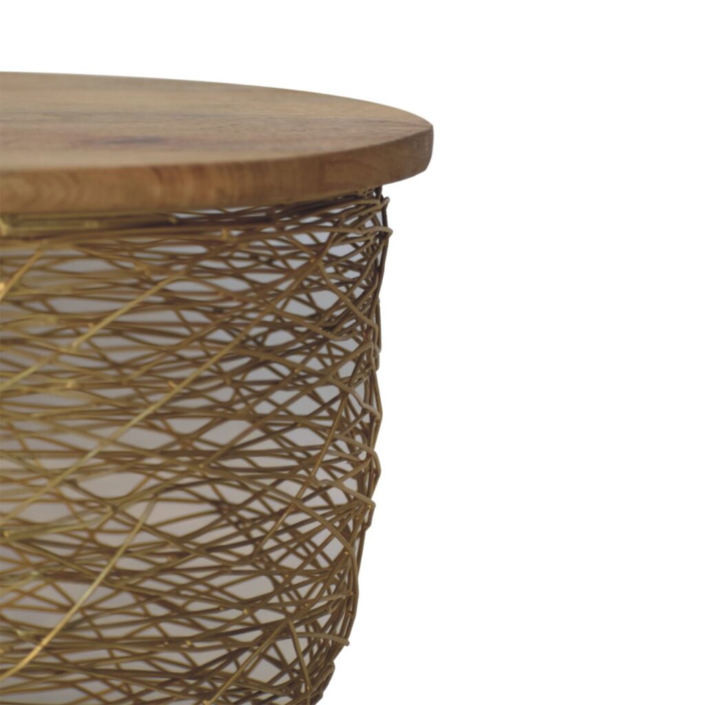 Netted Metal Side Table - Image 6