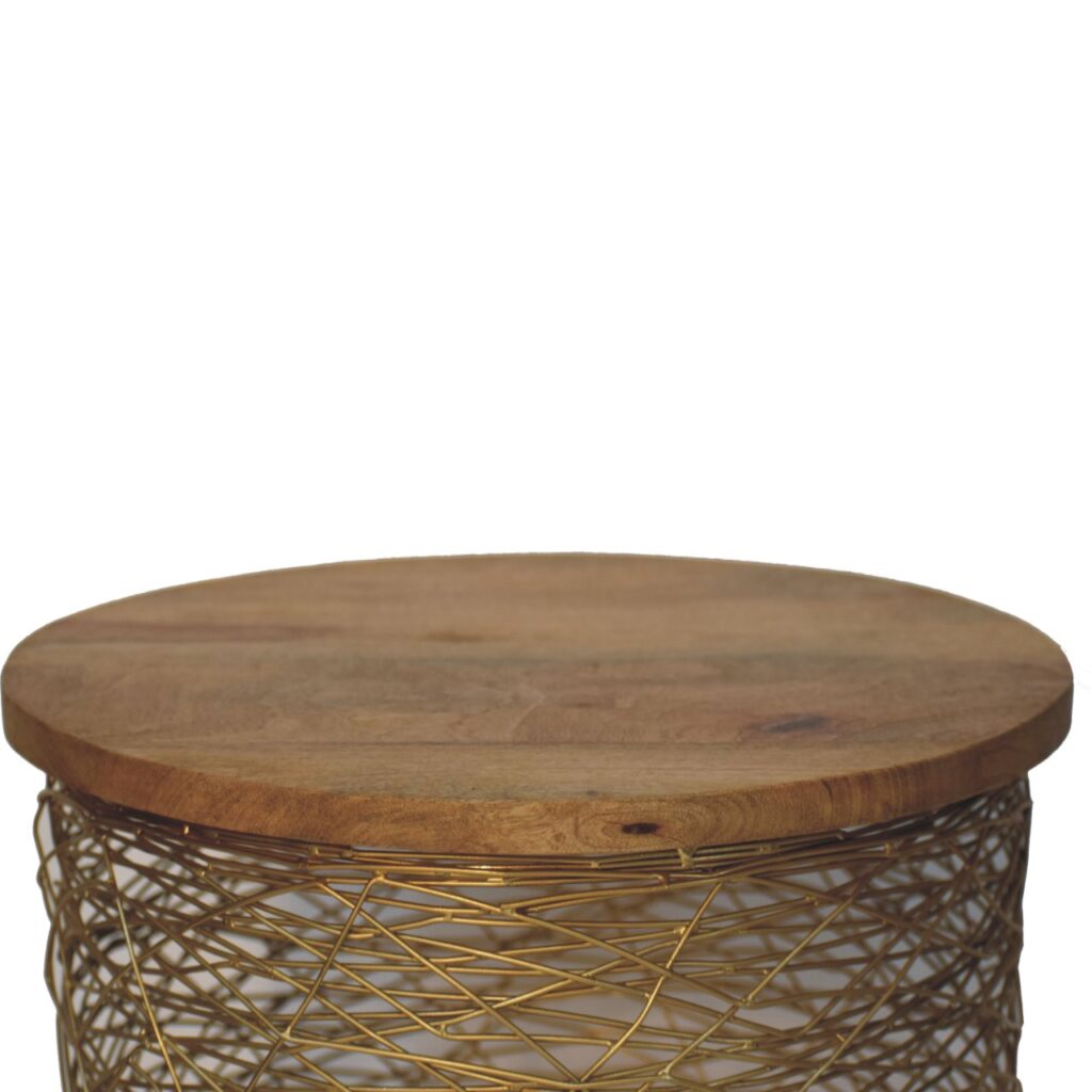 Netted Metal Side Table - Image 7