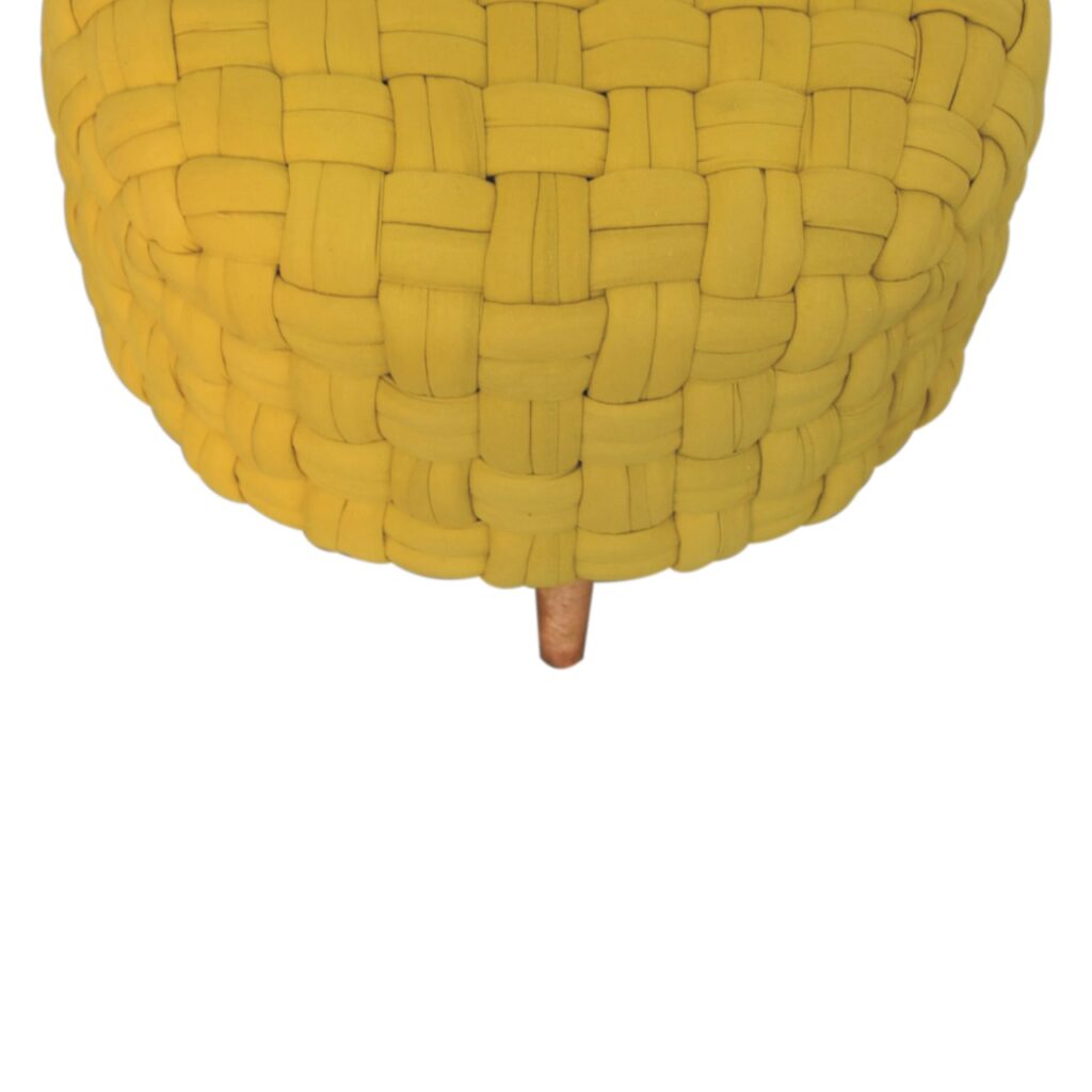Mustard Tube Footstool - Image 5