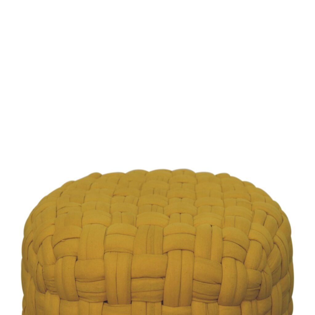 Mustard Tube Footstool - Image 6