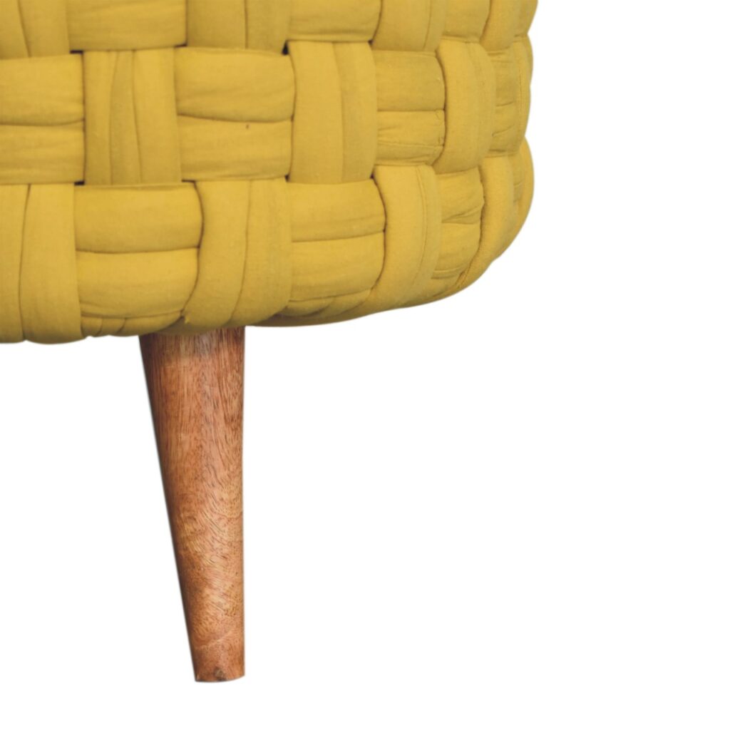 Mustard Tube Footstool - Image 7