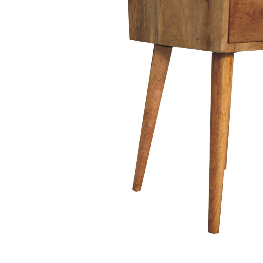 Mini 2 Drawer Oak-ish Bedside - Image 8