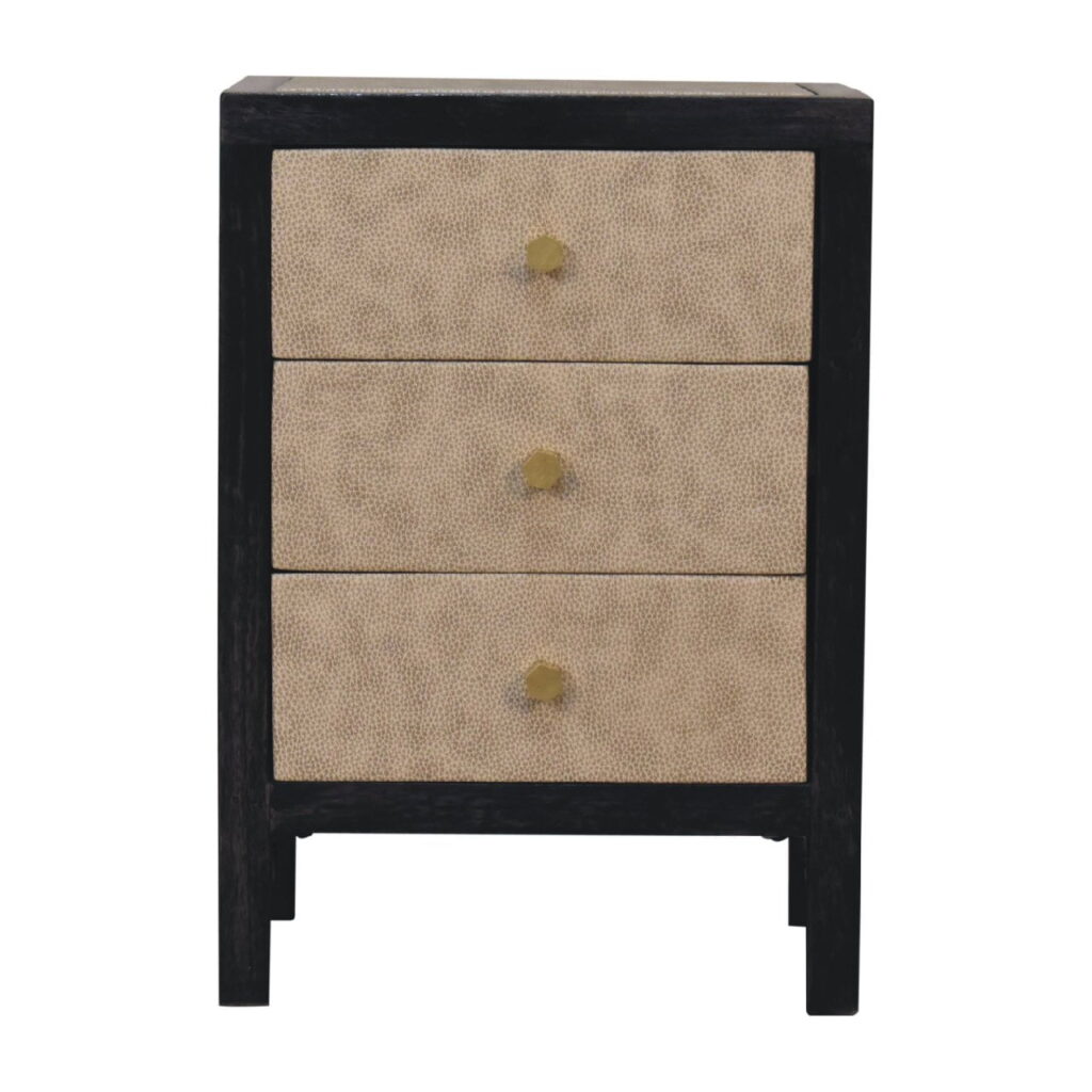Mini Faux Leather Bedside - Image 2