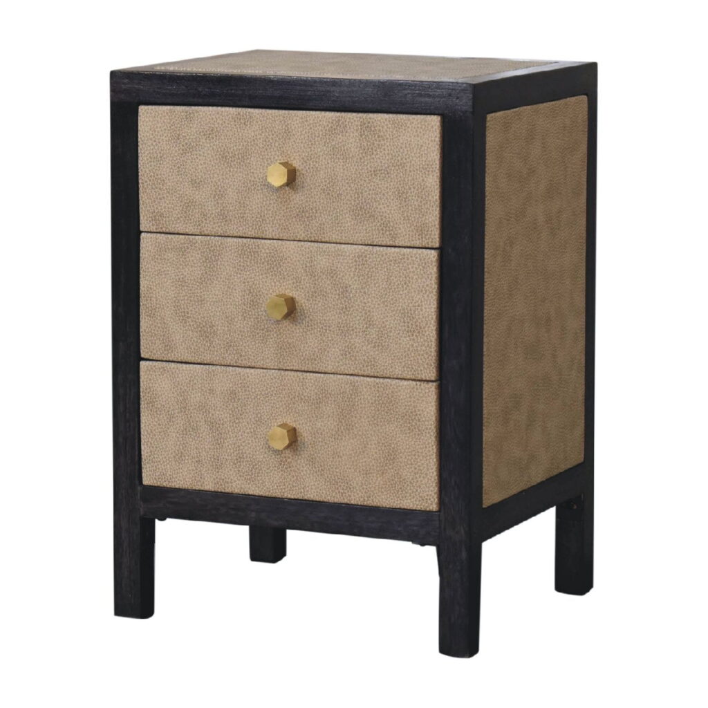 Mini Faux Leather Bedside - Image 3