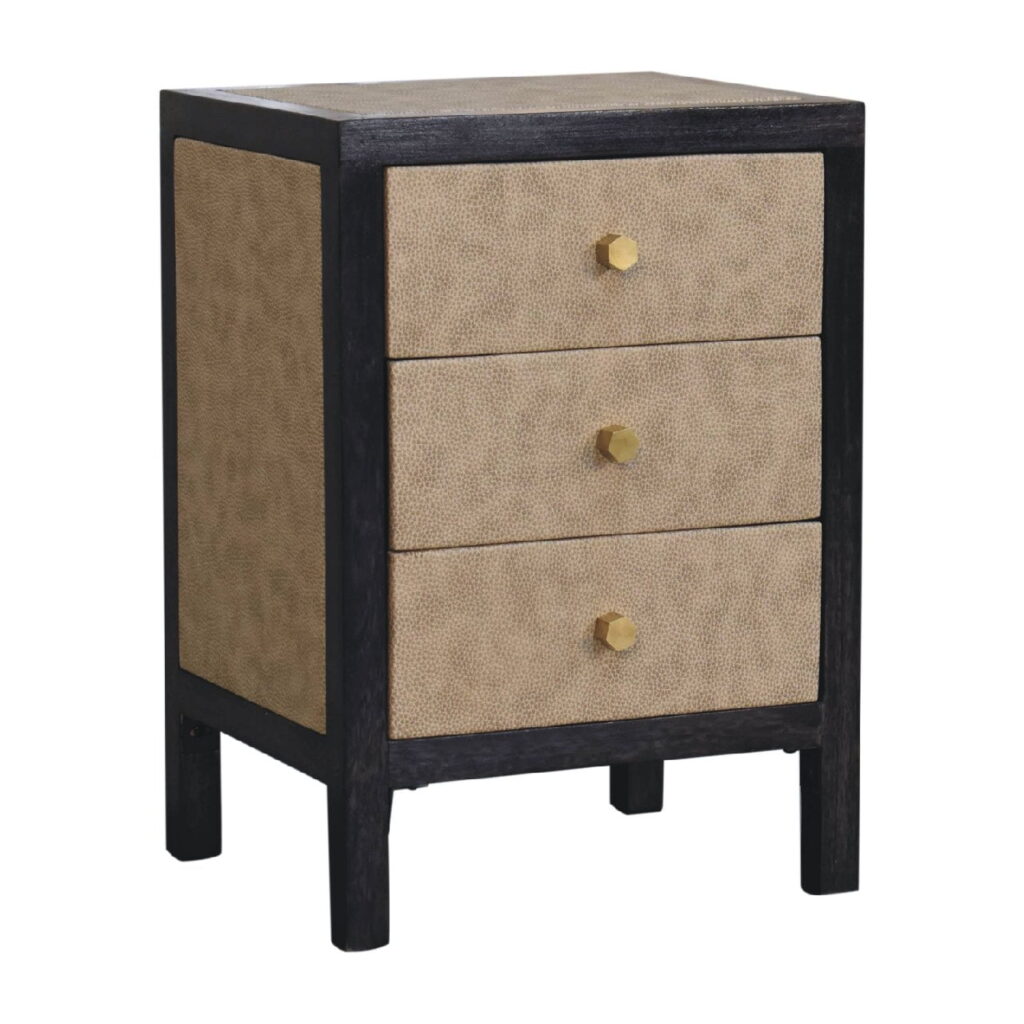 Mini Faux Leather Bedside - Image 4