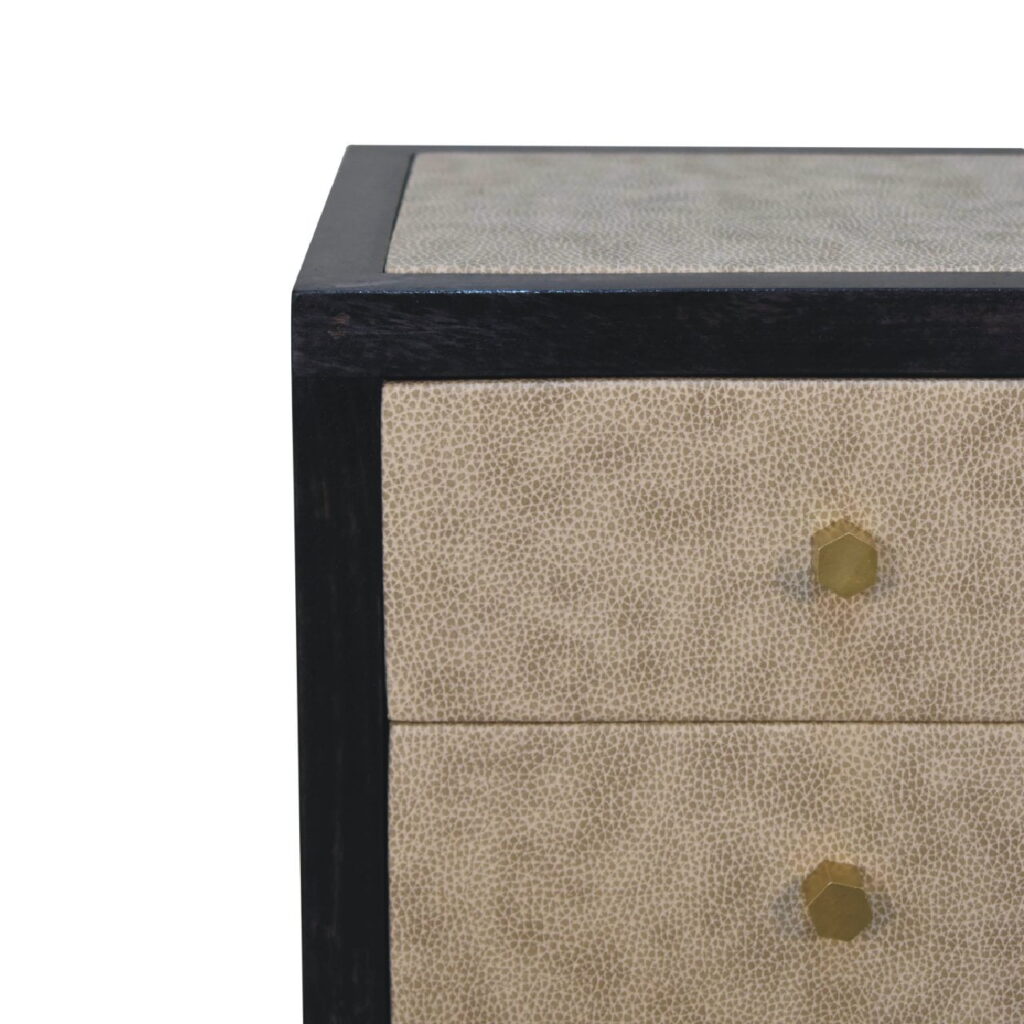 Mini Faux Leather Bedside - Image 5