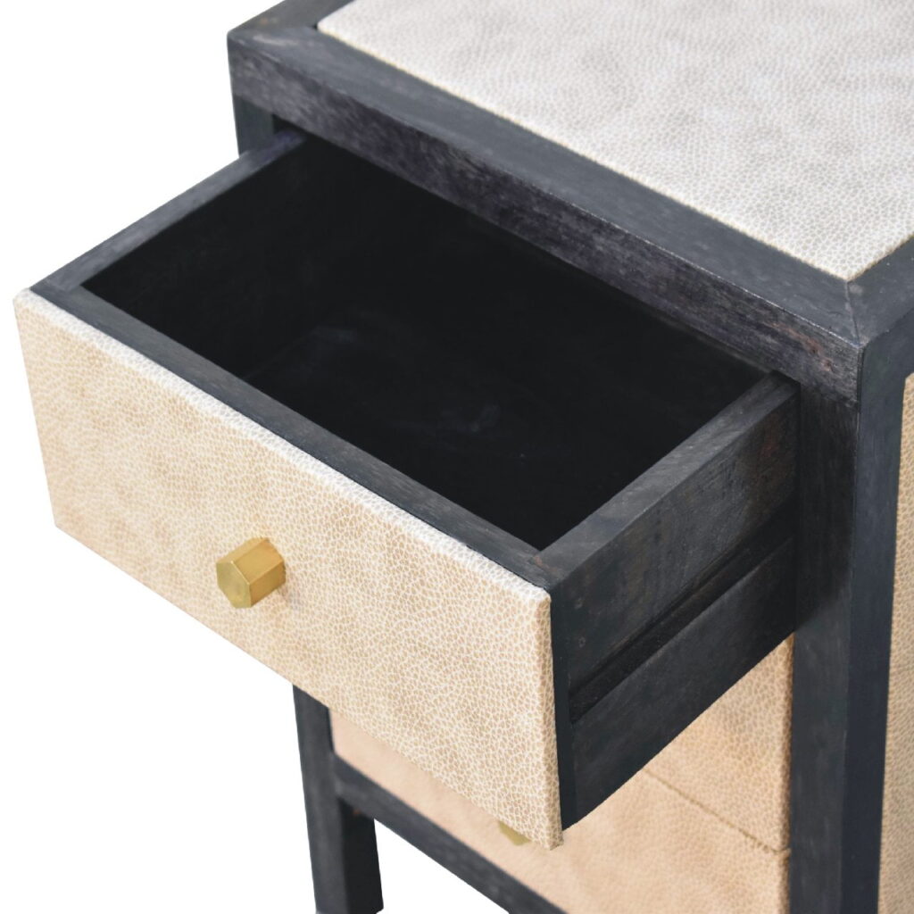 Mini Faux Leather Bedside - Image 7