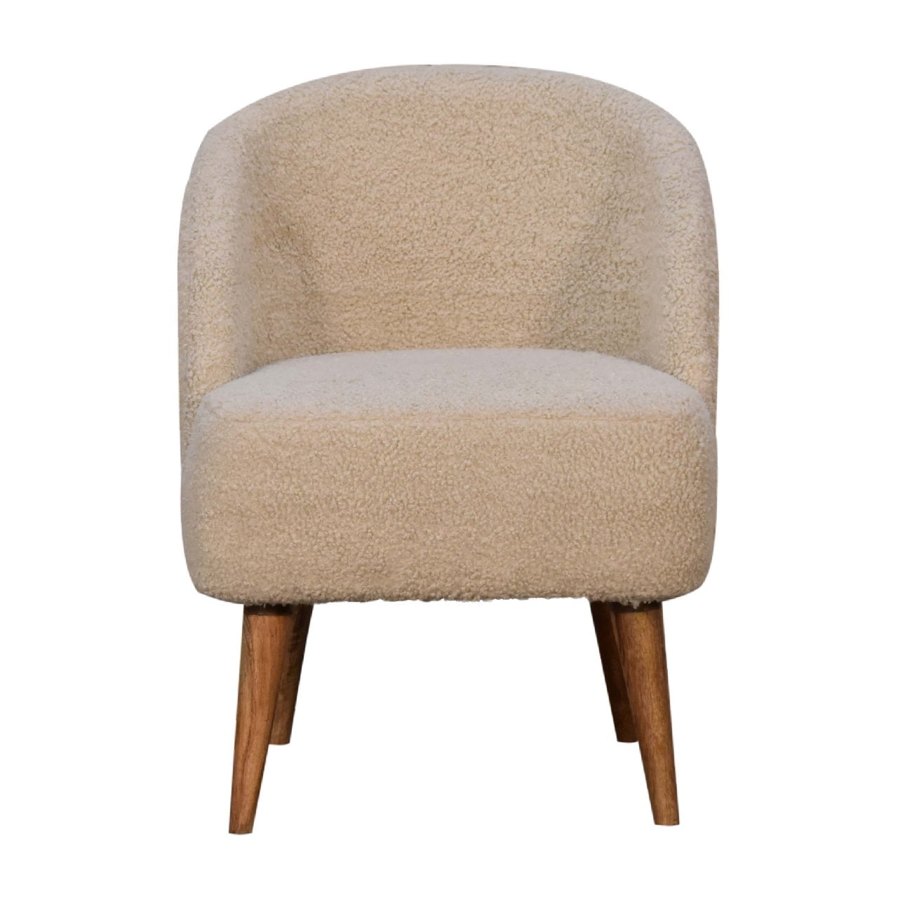 Cream Boucle Tub Chair - Image 2
