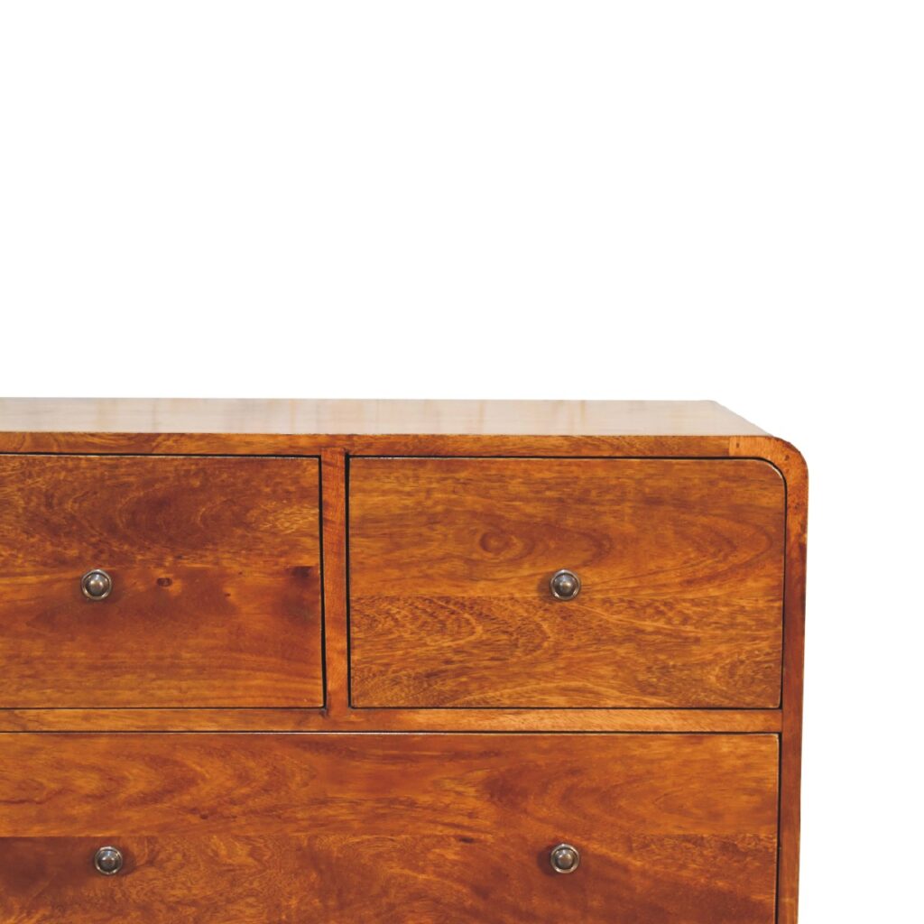 2 over 2 Curved Chesnut Chest - Image 5