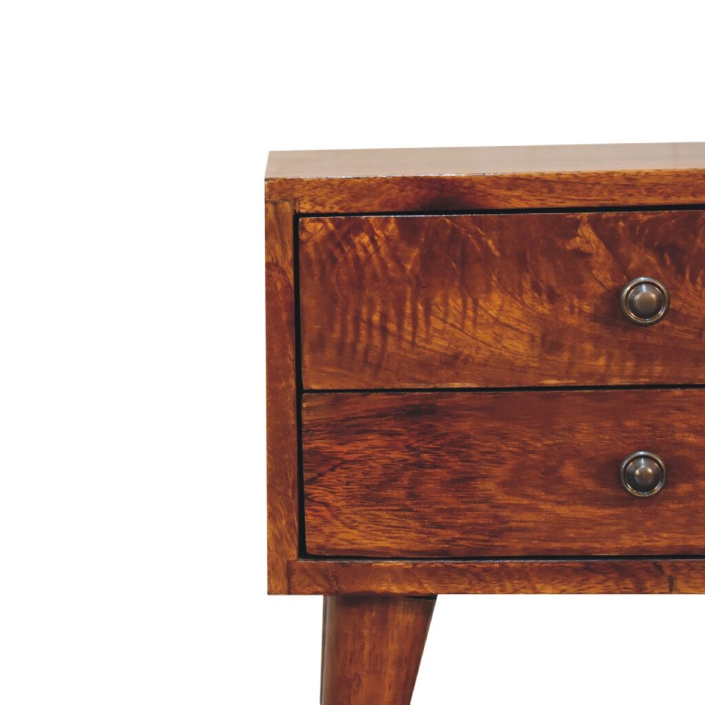 Mini Chestnut Modern Bedside - Image 5