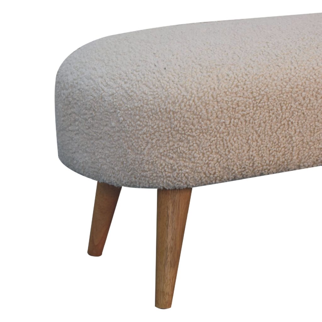 Boucle Hallway Bench - Image 8