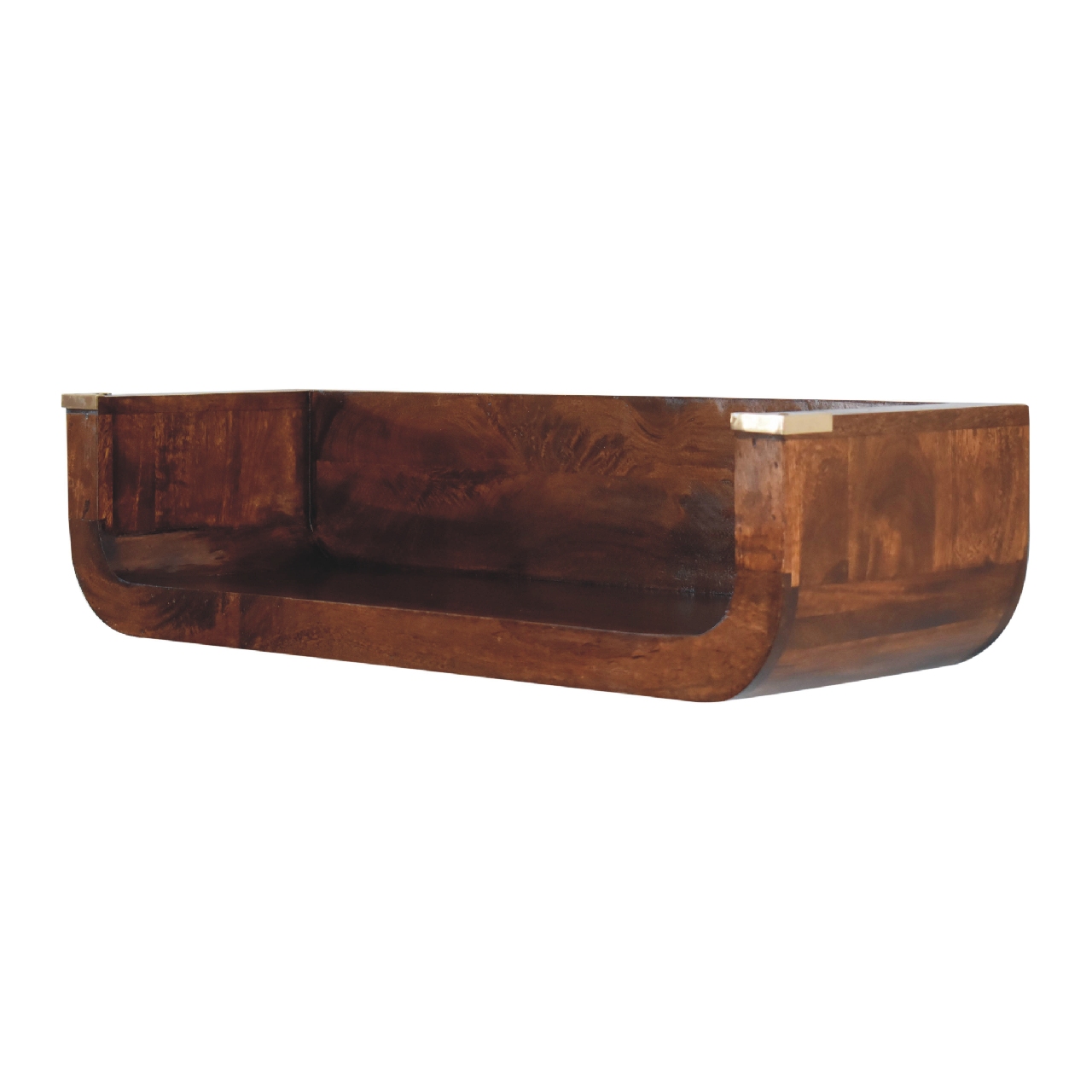 Indira Chestnut Floating Console - Image 4