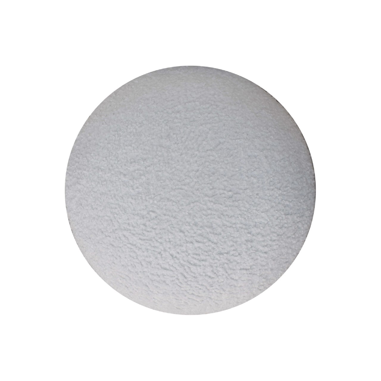 White Boucle Mushroom Footstool - Image 6