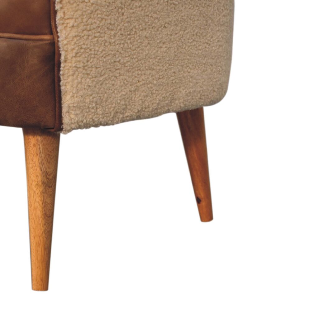 Boucle Cream Buffalo Armchair - Image 8