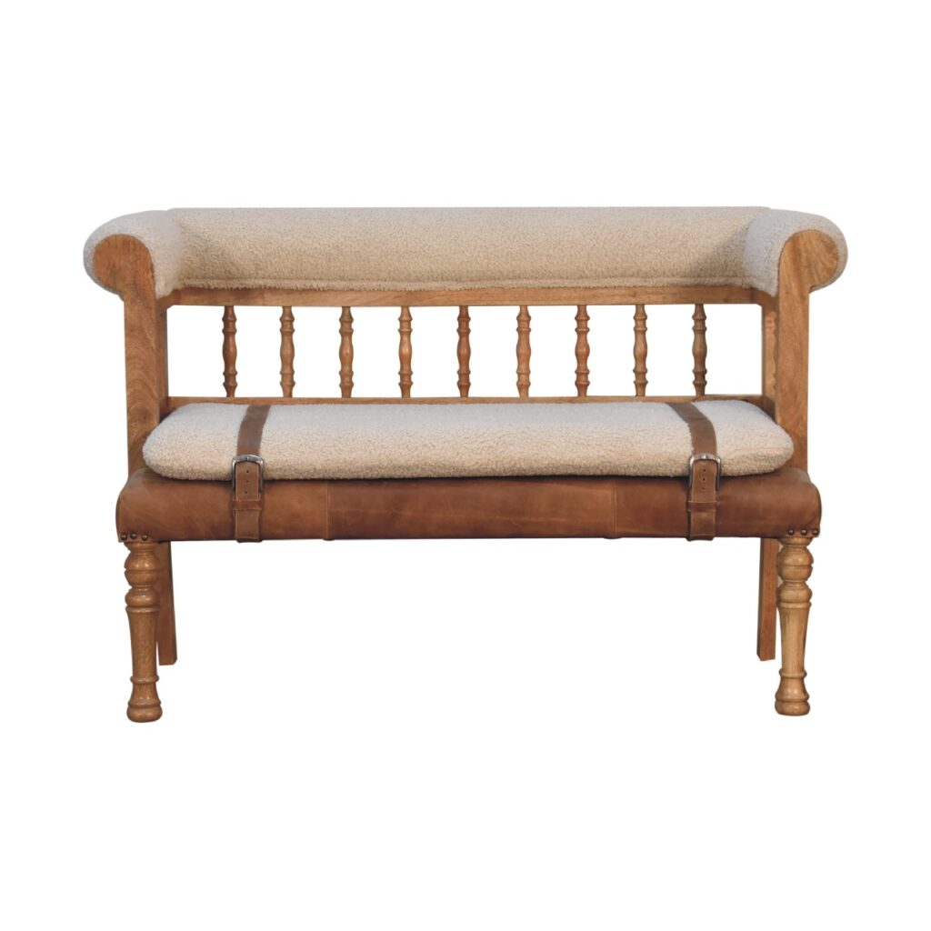 Strapped Hallway Bench - Image 2