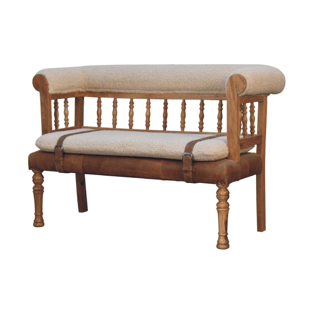 Strapped Hallway Bench - Image 3