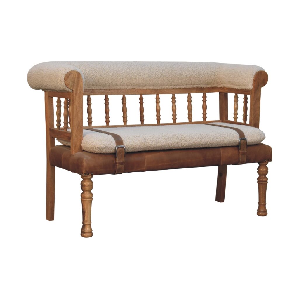 Strapped Hallway Bench - Image 4
