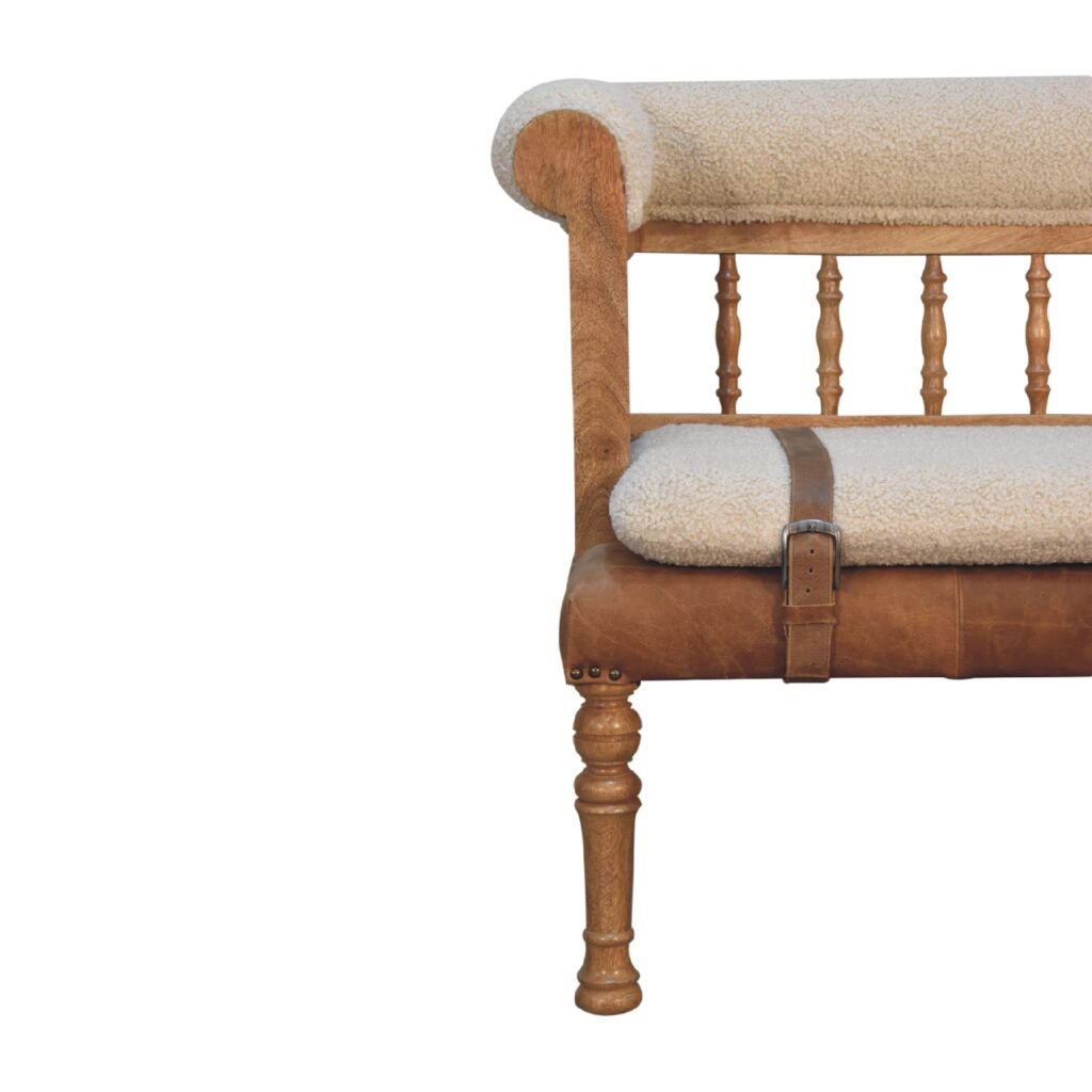 Strapped Hallway Bench - Image 5