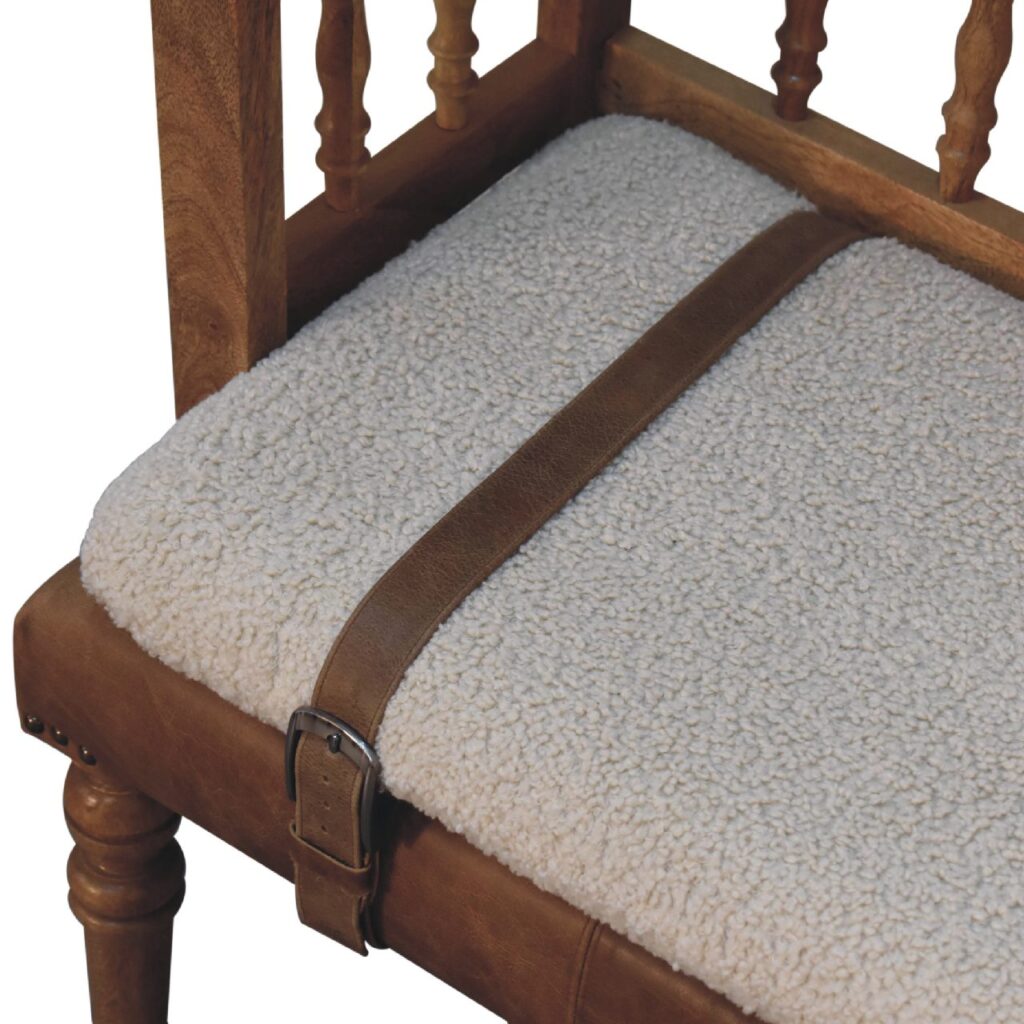 Strapped Hallway Bench - Image 7