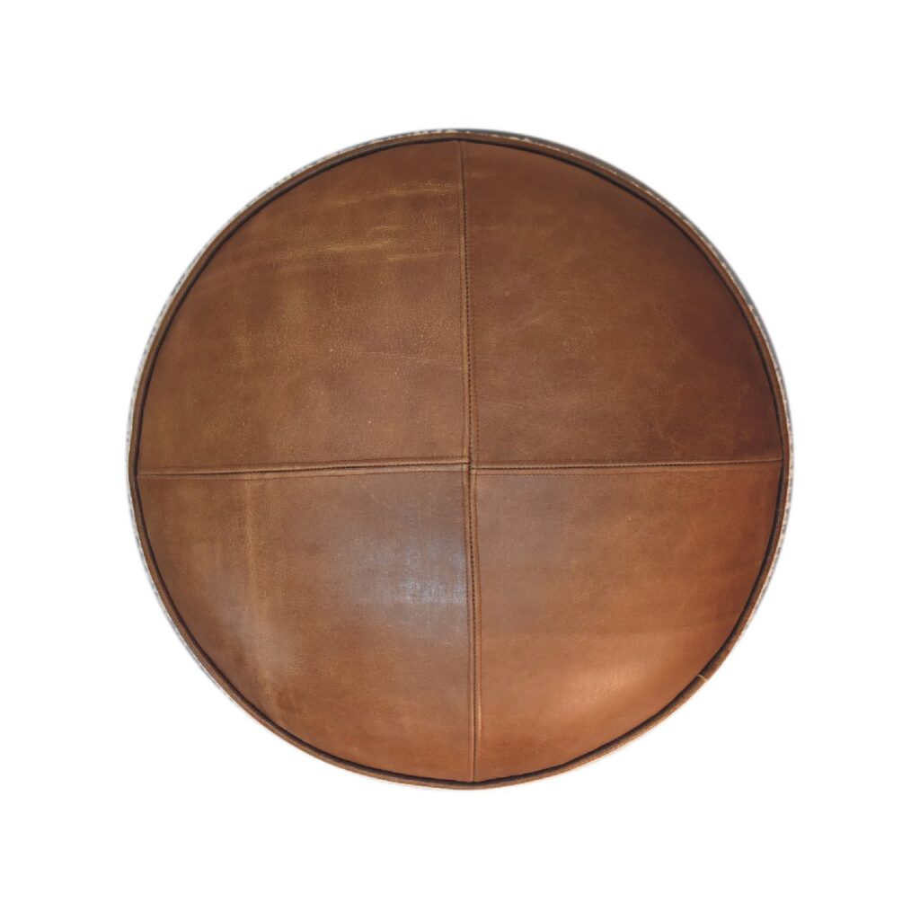 Cream Boucle Buffalo Footstool - Image 9