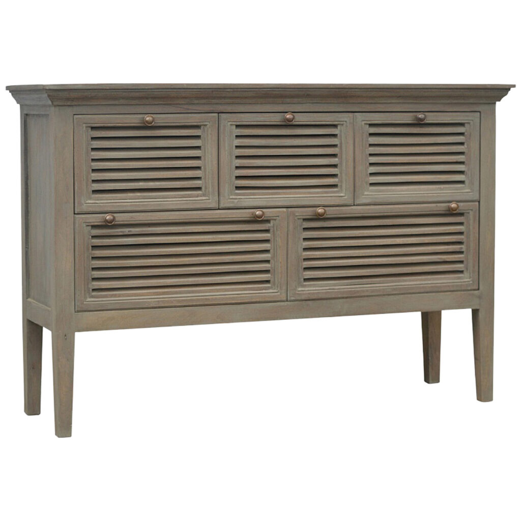 Grey Wash 5 Shutter Buffet - Image 2