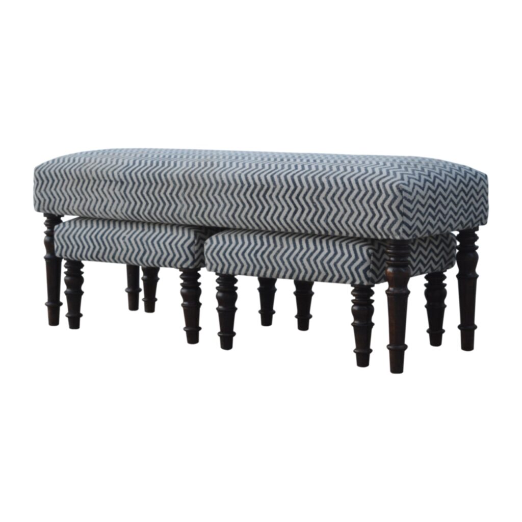 Natural Jute Set of 3 Benches - Image 5