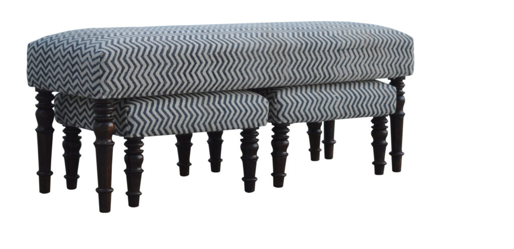 Natural Jute Set of 3 Benches - Image 4